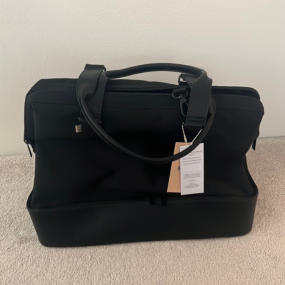 BEIS Jet Black Travel Bag